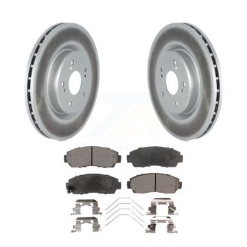 Front Coated Disc Brake Rotors And Semi-Metallic Pads Kit For 2019-2023 Acura RDX KGF-102795