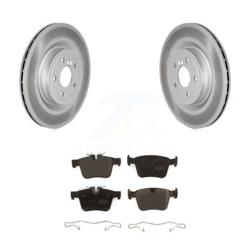 Rear Coated Disc Brake Rotors And Semi-Metallic Pads Kit For Jaguar XE XF KGF-102839