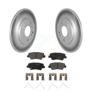 Rear Coat Brake Rotors Semi-Metallic Pad Kit For Hyundai Kona With Electric Parking KGF-102840