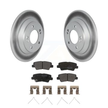 Rear Coat Brake Rotors Semi-Metallic Pad Kit For Hyundai Kona With Electric Parking KGF-102841