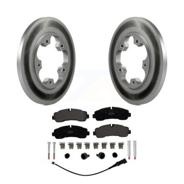 Rear Coat Brake Rotors Semi-Metallic Pad Kit For 20-21 Ford Transit-350 With 5 Lug Wheels KGF-102886