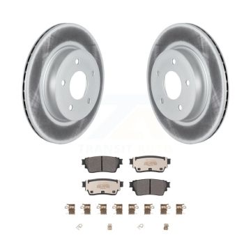 Rear Coated Disc Brake Rotors And Semi-Metallic Pads Kit For Nissan Rogue KGF-102914