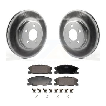 Front Coated Disc Brake Rotors And Semi-Metallic Pads Kit For Dodge Charger KGF-102925