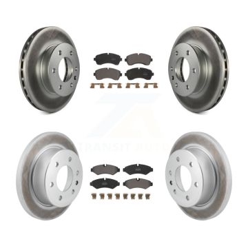 Front Rear Coated Brake Rotors Semi-Metallic Pad Kit For Mercedes-Benz Sprinter 2500 3500 KGF-102945
