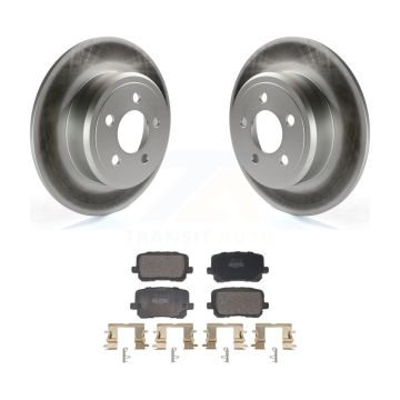 Rear Coated Disc Brake Rotors And Semi-Metallic Pads Kit For Dodge Charger KGF-102954