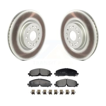 Front Coat Disc Brake Rotor Semi-Metallic Pad Kit For 2021 Cadillac XT5 Buick Enclave XT6 KGF-103012