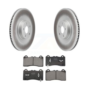 Front Coated Disc Brake Rotors And Semi-Metallic Pads Kit For Ford Mustang Mach-E KGF-103014