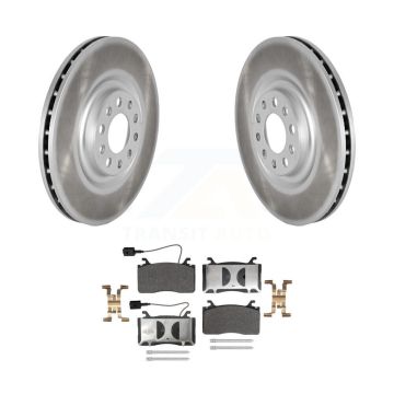 Front Coated Disc Brake Rotors And Semi-Metallic Pads Kit For Alfa Romeo Stelvio Giulia KGF-103022