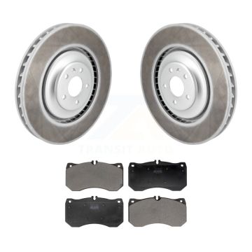 Front Coated Disc Brake Rotors And Semi-Metallic Pads Kit For Audi A7 Quattro A8 S8 S7 KGF-103024