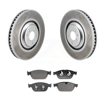 Front Coated Disc Brake Rotors And Semi-Metallic Pads Kit For Audi SQ5 A8 Quattro KGF-103026