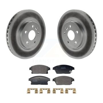 Front Coated Brake Rotors Semi-Metallic Pad Kit For 2013-2017 Chevrolet Trax Buick Encore KGF-103032