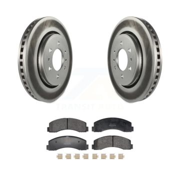Front Coat Brake Rotors Semi-Metallic Pad Kit For Ford F-150 Expedition Lincoln Navigator KGF-103036