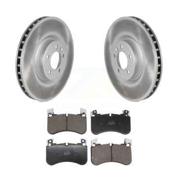 Front Coated Brake Rotor Semi-Metallic Pad Kit For Land Rover Range Sport Defender 110 90 KGF-103042