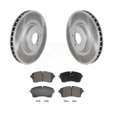 Front Coated Brake Rotor & Semi-Metallic Pad Kit For 2022 Land Rover Defender 110 90 2.0L KGF-103043