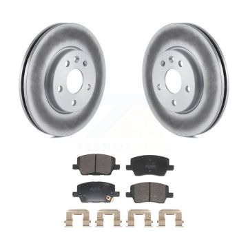 Front Coated Disc Brake Rotors And Semi-Metallic Pads Kit For 2018-2020 Chevrolet Sonic KGF-103047