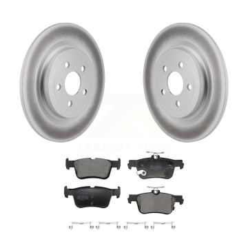 Rear Coated Disc Brake Rotors And Semi-Metallic Pad Kit For 2021-2023 Ford Mustang Mach-E KGF-103057