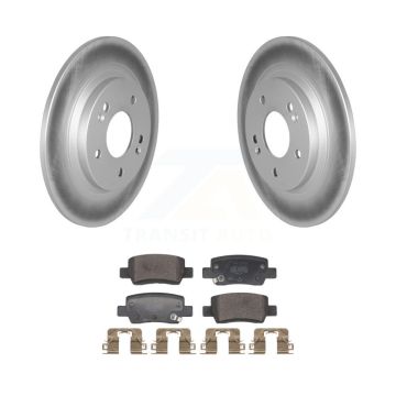 Rear Coated Brake Rotors Semi-Metallic Pad Kit For Kia Seltos With Electric Parking KGF-103059