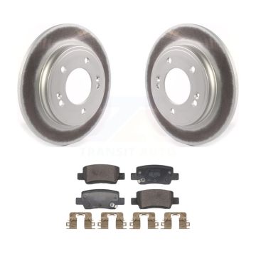 Rear Coated Disc Brake Rotors And Semi-Metallic Pads Kit For Hyundai Elantra KGF-103060