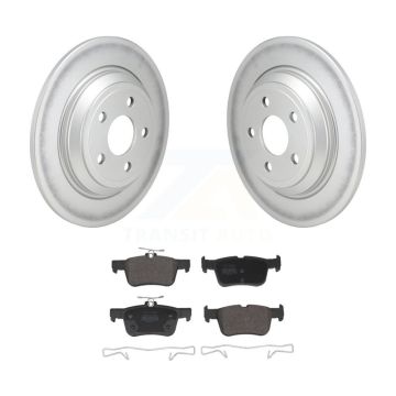 Rear Coat Brake Rotors Semi-Metallic Pad Kit For Ford Escape Bronco Sport Lincoln Corsair KGF-103064