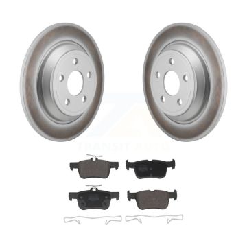 Rear Coated Disc Brake Rotors And Semi-Metallic Pads Kit For 2022-2023 Ford Maverick KGF-103065