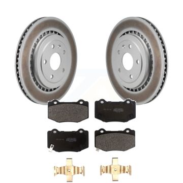 Rear Coated Disc Brake Rotors And Semi-Metallic Pad Kit For Chevrolet Camaro Cadillac ATS KGF-103066