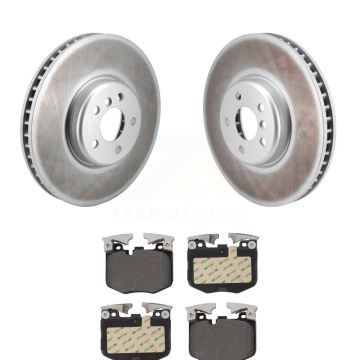 Front Coated Brake Rotor & Semi-Metallic Pad Kit For BMW 330i xDrive 530i Toyota GR Supra KGF-103079