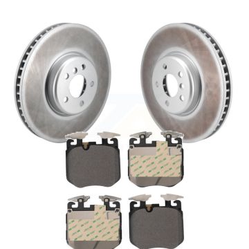 Front Coated Disc Brake Rotors And Semi-Metallic Pads Kit For 2019 BMW 540i xDrive KGF-103080