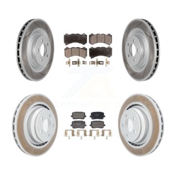 Front Rear Coat Brake Rotor Semi-Metallic Pad Kit For Dodge Charger SRT 392 with RWD 6.4L KGF-103137