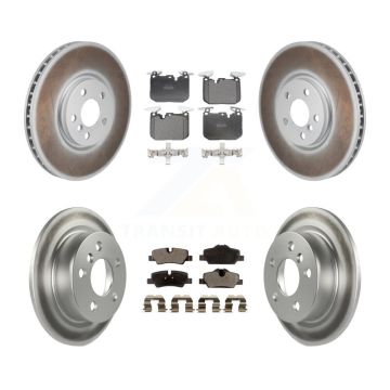Front Rear Coated Disc Brake Rotors And Semi-Metallic Pads Kit For Mini Cooper KGF-103147
