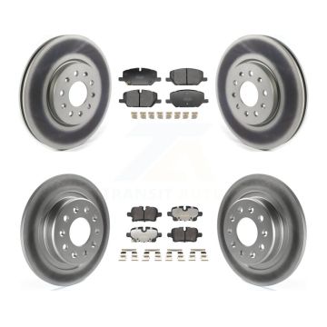 Front Rear Coat Brake Rotors Semi-Metallic Pad Kit For 2021 Chevrolet Equinox GMC Terrain KGF-103161
