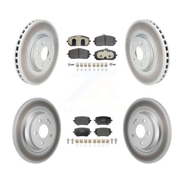 Front Rear Coated Brake Rotors Semi-Metallic Pad Kit For Mercedes-Benz GLB250 EQB 350 300 KGF-103169