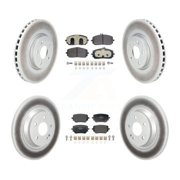Front Rear Coated Brake Rotors Semi-Metallic Pad Kit For Mercedes-Benz GLB250 EQB 350 300 KGF-103170