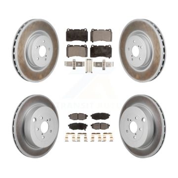 Front Rear Coat Brake Rotors Semi-Metallic Pad Kit For Subaru BRZ Base With Brembo Brakes KGF-103181