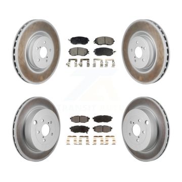 Front Rear Coat Brake Rotors Semi-Metallic Pad Kit For 19-20 Toyota 86 With Brembo Brakes KGF-103182