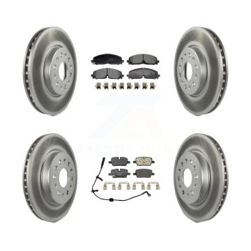 Front Rear Coat Brake Rotor Semi-Metallic Pad Kit For Chevrolet Traverse Blazer GMC Buick KGF-103195