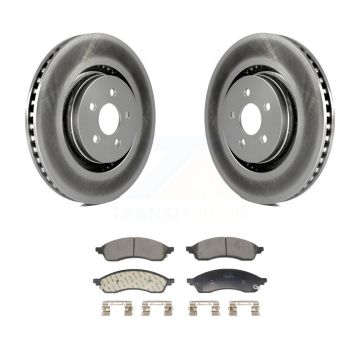 Front Coated Disc Brake Rotors And Semi-Metallic Pads Kit For Lincoln Nautilus KGF-103200