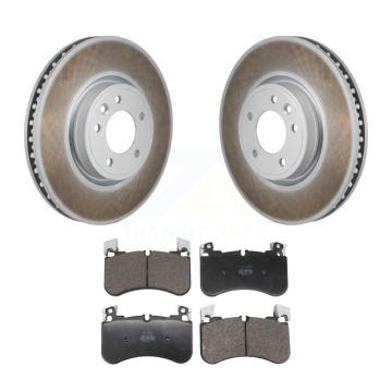 Front Coated Disc Brake Rotors And Semi-Metallic Pads Kit For Land Rover Range Sport KGF-103204