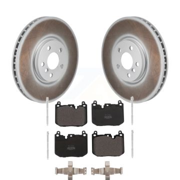 Front Coated Disc Brake Rotors & Semi-Metallic Pad Kit For Mini Cooper Countryman Clubman KGF-103216