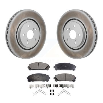 Front Coated Brake Rotor & Semi-Metallic Pad Kit For Toyota Sienna RAV4 Prime bZ4X Subaru KGF-103219