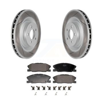 Front Coated Disc Brake Rotors And Semi-Metallic Pads Kit For Dodge Charger KGF-103222