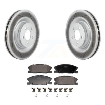 Front Coated Disc Brake Rotors And Semi-Metallic Pads Kit For Dodge Charger KGF-103223