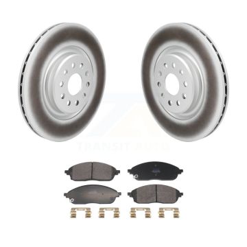 Front Coated Disc Brake Rotors And Semi-Metallic Pads Kit For Jeep Grand Cherokee L KGF-103230