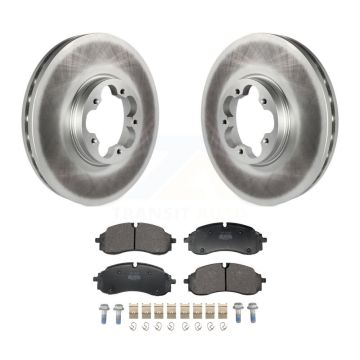 Front Coated Brake Rotor Semi-Metallic Pad Kit For Ford Transit-250 Transit-350 E-Transit KGF-103231