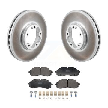 Front Coated Brake Rotor Semi-Metallic Pad Kit For Ford Transit-250 Transit-350 E-Transit KGF-103232