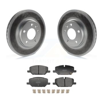 Front Coated Disc Brake Rotors And Semi-Metallic Pads Kit For GMC Terrain KGF-103241