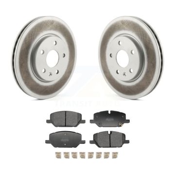 Front Coated Disc Brake Rotors And Semi-Metallic Pads Kit For Buick Envision Cadillac XT4 KGF-103242