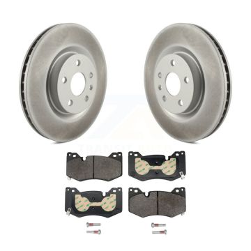 Front Coated Disc Brake Rotors And Semi-Metallic Pads Kit For Chevrolet Corvette KGF-103243