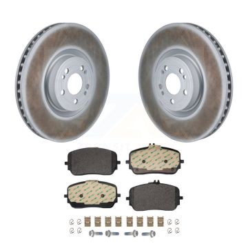 Front Coat Disc Brake Rotors Semi-Metallic Pad Kit For Mercedes-Benz GLE450 GLS450 GLS580 KGF-103245