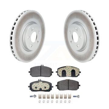Front Coat Brake Rotors Semi-Metallic Pad Kit For Mercedes-Benz GLB250 GLA250 A220 CLA250 KGF-103247