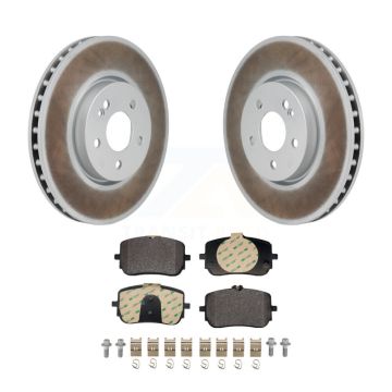 Front Coated Disc Brake Rotors And Semi-Metallic Pads Kit For Mercedes-Benz A220 CLA250 KGF-103248